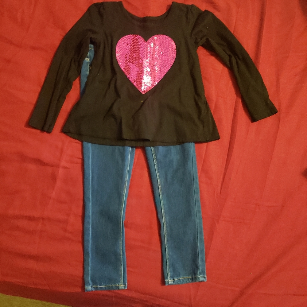 Girls Shirt & Jeans
